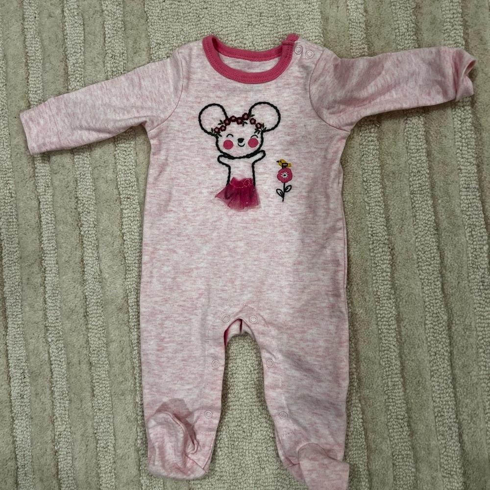 Adorable Pink Baby One Piece